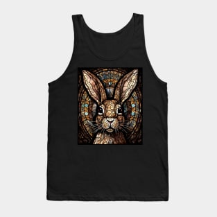 Brown rabbit face Tank Top